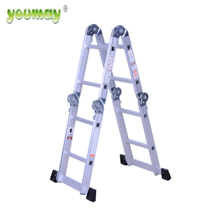 EN131 được phê duyệt có thể gập lại nhôm đa năng thang với nền tảng escalera Kính thiên văn - Product Image 2