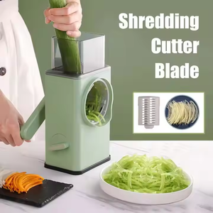 Factory Price 6in1 Vegetable Cutting Artifact Hand-Shake Shredding Slicer Large-Capacity Rotary Grater Masher Vegetable Cutter - Product Image 5