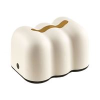 Boîte à mouchoirs en plastique, design moderne et épuré, pour bureau, table basse, usage domestique, style crème, à suspendre au mur
