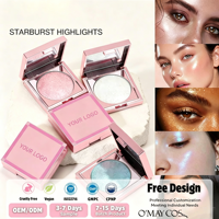 Poudre illuminante pour le visage en gros, maquillage personnalisé, poudre scintillante diamantée, marque privée, poudre illuminante pour le corps
