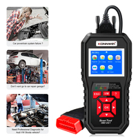 Lector de código KONNWEI KW850 OBD2 con preparación I/M para prueba de emisión de Smog Check, gráfico de datos en vivo para más de 1996 coches