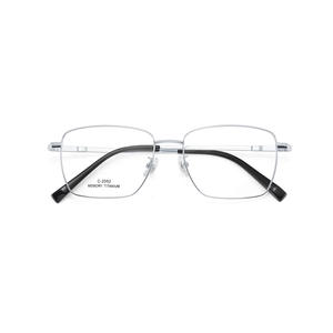 Montures de lunettes rectangulaires pour hommes Danyang, monture complète en titane à mémoire de forme, verres en résine confortables C-2052 - Product Image 2