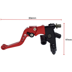 22MM 7/8 Inch Double Pump Motorcycle Engine <b>Master</b> <b>Cylinder</b> Hydraulic <b>Brake</b> & Clutch Levers Essential Controls - Product Image 3