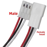 Kabel Terminal JST SYP1P2P3P Putih Berbahan PVC, Konektor Tunggal Jantan-Betina untuk Lampu LED, Mainan, Sambungan Baterai, Mesin