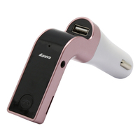 Transmetteur FM pour voiture G7 BT 5.4, port de charge rapide USB, micro pour appels mains libres, lecteur MP3 sur clé USB, adaptateur audio sans fil pour voiture 10m, 12V