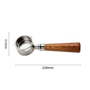 Poignée de <span class=keywords><strong>cafetière</strong></span> chaude Poignée en bois Portafilter Hêtre 51 MM et poignée en bois différente pour <span class=keywords><strong>Delonghi</strong></span> - Product Image 6