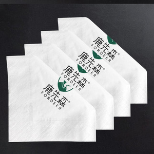 Serviettes en papier personnalisées en gros, 2 plis, pliées en 1/4, style sac, pour <span class=keywords><strong>restaurant</strong></span> et cocktails - Product Image 3