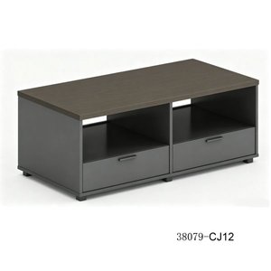 Modern Living Room Cabinet with 1 Drawer 2 Shelves Flat Panel Door Particle Board <b>Storage</b> Furniture 38079-SG08 - Product Image 3