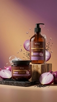 WNU OEM Minyak Biji Bawang Hitam Shampoo Penambah Volume Melembapkan Menutrisi Anti-Kusut Mengembangkan Rambut Gel-Like Menyegarkan Mengatasi Ketombe