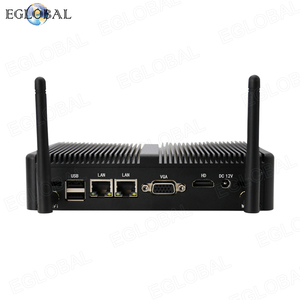 Eglobal DDR3l新しいファンレスミニPC IntelコアI3-4005U Win10 <span class=keywords><strong>2</strong></span> X USB2.0 4 X USB3.0 VGA + HD1.4デュアルディスプレイ<span class=keywords><strong>3</strong></span>年保証 - Product Image 2