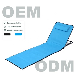 Hafif dayanıklı Modern katlanabilir güneş şezlong ayarlanabilir çok pozisyon yalan veya oturma için dış mekan mobilyası hızlı kurulum - Product Image 2