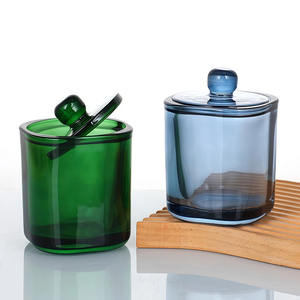 Frascos de Vidrio Vacíos de 250 ml para Velas con Tapa de Vidrio, Color Personalizado de Lujo, Envases Resistentes al Calor para Velas Navideñas, Decoración del <span class=keywords><strong>Hogar</strong></span> - Product Image 3