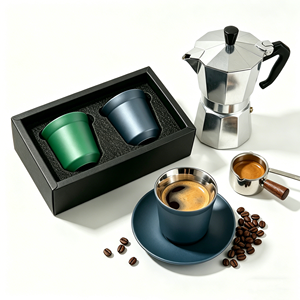 Ensemble de 2 tasses à expresso réutilisables, tasses à café de voyage, lot de 2, <span class=keywords><strong>double</strong></span> <span class=keywords><strong>paroi</strong></span> en acier inoxydable, <span class=keywords><strong>tasse</strong></span> à café <span class=keywords><strong>Nespresso</strong></span> - Product Image 3