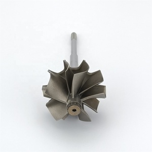 CRAFT Turbo <span class=keywords><strong>G25</strong></span> Upgrade Reverse 5+5 Klingen Turbinenrad Schaft 860761-0002 für 877895-0007/877895-0008 Turbolader - Product Image 2
