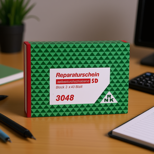 ใบสั่งซ่อม RNK แบบ 3x40 แผ่น  กระดาษลอกลายได้เอง SD A6 - Product Image 3