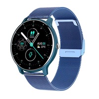 Jam Tangan Pintar Unisex Layar IPS Tahan Air IP67 Tali Baja Anti Karat Pemantau Detak Jantung Pemantau Tidur Pelacak Kebugaran Notifikasi Push