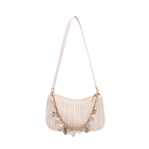 Bolso de Hombro de Lujo con Cremallera y Perlas de Concha, Impermeable, para Mujer, Estilo Casual y Versátil, Colección Otoño 2026 - Product Image 6