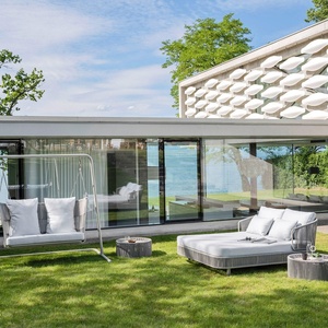 Sofá de Exterior Resistente para Ocio, Muebles de Ratán para Balcón, Mesa de Centro para Terraza, Jardín, Diseño Nórdico, Juego de Jardín Famoso en China - Product Image 3