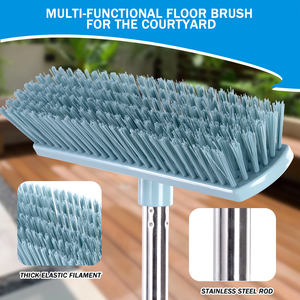 Heavy Duty Empurre Vassoura 60 centímetros grandes vassouras ao ar livre Piso e limpeza escova varrição Mão Longa Deck Escova - Product Image 6