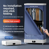 Séchoir à linge électrique pliable sans installation, capacité 5-10 kg, avec minuterie, pour usage domestique
