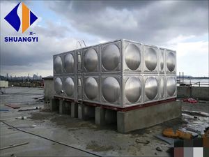 Tanque de Agua Soldado de Acero Inoxidable SUS 304 316 de Grado Alimenticio, Personalizable, Económico, de 7*7*4m, 200m3, Espesor 2mm, para Agua Potable en Hogares y Granjas - Product Image 3