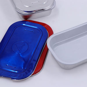 Récipients alimentaires jetables <span class=keywords><strong>en</strong></span> aluminium pour la cuisson <span class=keywords><strong>au</strong></span> <span class=keywords><strong>four</strong></span> à plateau de repas <span class=keywords><strong>en</strong></span> aluminium pour la compagnie aérienne Casserole <span class=keywords><strong>en</strong></span> aluminium avec couvercle - Product Image 6