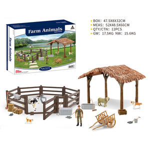 子供のための人間の家禽家牛馬フェンスプラスチック農業シミュレーターおもちゃ - Product Image 3