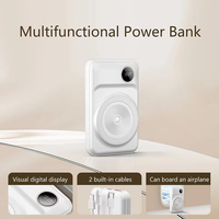 Logo personnalisé PD 22.5W Portable Magnétique Powerbank 10000 Mah Avec Câbles Aimant Mini Power Bank Batterie
