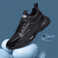 Nouvelles Chaussures Décontractées à Talon Élevé Invisible, Respirantes en Maille, à Semelle Épaisse, Noires, pour Usage Quotidien