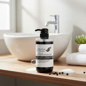[SOY LAB] Champú en Gel para el Cuidado del Cuero Cabelludo con Frijol Negro Anticaspa y Suavizante 500ml para un Cuidado Equilibrado del Cuero Cabelludo, Textura del Cabello Suave e Hidratada - Product Image 3