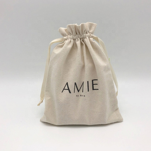 Sac en coton mousseline personnalisé avec logo, sac à cordon en toile de coton écologique pour cadeau - Product Image 4