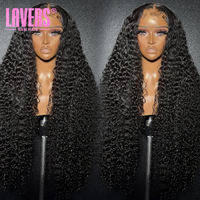 Perruque en cheveux humains naturels bouclés et rebondissants, avec dentelle frontale complète, fournisseur de perruques longues HD Deep Wave de 40 pouces pour femmes noires