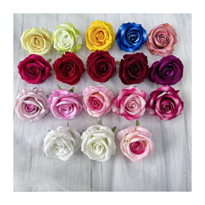 Têtes de roses en velours de la fabrique de fleurs Meiyu Craft, en tissu de soie, pour décoration de mariage, décoration intérieure, mur de fleurs, accessoires d'allée - Product Image 5