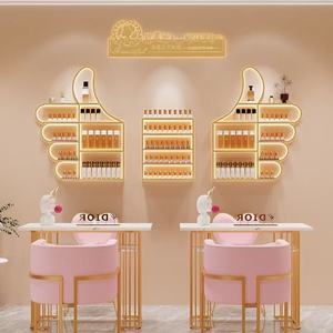 Présentoir mural simple en fer forgé pour vernis à ongles, cosmétiques et parfums - Product Image 4