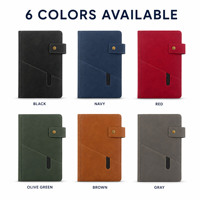 Ensemble cadeau personnalisé de carnet en simili cuir et stylo avec impression UV, format A5, multifonctionnel, pour réunions de bureau