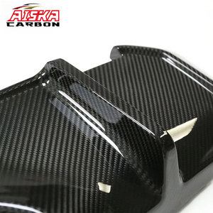 Diffuseur arrière en fibre de carbone sèche AISKA, sortie centrale, 2 pièces/ensemble, kit carrosserie automobile, séparateur de pare-chocs arrière pour BMW M3 M4 G82 G80 - Product Image 4