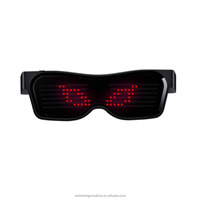 LOGO personnalisé APP CONTRÔLE LED LUNETTES CLIGNOTANTES Affichage personnalisé Message clignotant Animation adaptée à la fête