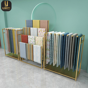 Nhà dệt vải cửa hàng hiển thị Kệ thiết kế bán buôn sàn kim loại treo Thảm Mat hiển thị đứng - Product Image 6