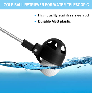 Retriever de pelota de Golf extensible, protector de cuchara telescópico de acero inoxidable, recogedor de pelota de Golf, herramienta de recogida de pelota de Golf de bloqueo automático - Product Image 6