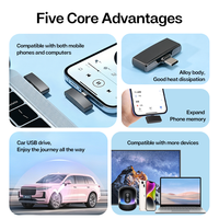 Adaptor USB 3.0 Tipe-C OTG Kecepatan Tinggi Plug and Play Konektor U Disk Paduan Seng Baru Garansi 2 Tahun
