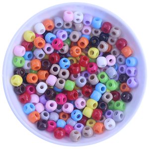 <span class=keywords><strong>Perles</strong></span> rondes en acrylique <span class=keywords><strong>de</strong></span> couleur unie 8x6mm avec trou traversant sur quatre côtés pour la fabrication <span class=keywords><strong>de</strong></span> chaînes <span class=keywords><strong>de</strong></span> téléphone tressées et <span class=keywords><strong>de</strong></span> bracelets DIY – Vente en gros - Product Image 6