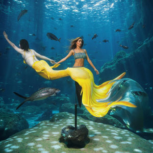 Costume da bagno per istruttore di sirena in Europa e America ad alta risoluzione personalizzato - Product Image 1