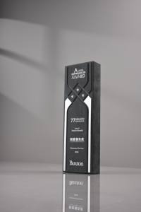 Base trophée en métal cuivre argent or marbre Simple personnalisé décoration de bureau de mode anniversaire souvenir cadeau pierre à encre - Product Image 6