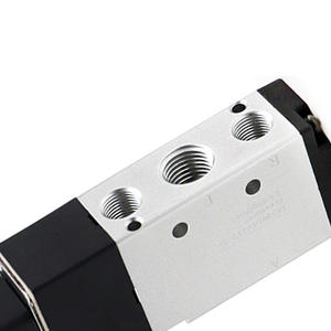 220V Electric Solenoid <b>Control</b> <b>Valve</b> 4V210-08 2-Position 5-Way 1 Inlet 2 Outlets Compatible DC 24/12/36/110V for Gas Oil Base - Product Image 2