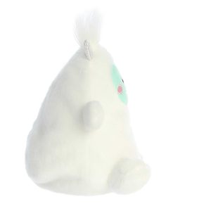 Lindo Peluche <span class=keywords><strong>de</strong></span> <span class=keywords><strong>Yeti</strong></span> Blanco, Muñeco <span class=keywords><strong>de</strong></span> Peluche <span class=keywords><strong>de</strong></span> Monstruo <span class=keywords><strong>de</strong></span> Nieve <span class=keywords><strong>de</strong></span> Dibujos Animados con Cuernos Plateados - Product Image 2