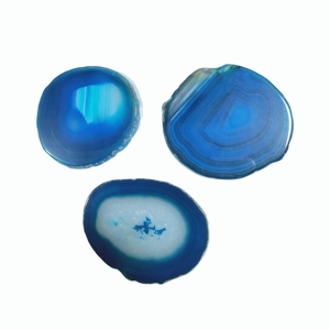 Posavasos de Geoda de Ágata Azul de Lujo, Base para Bebidas de Piedra Natural, Elegante Portavasos de Cristal para Bodas y Regalos - Product Image 5