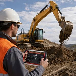 Excavadora Mediana Usada Confiable de 22.5 Toneladas con Tecnología de Control Remoto Hidráulico Proporcional Inalámbrico Industrial - Product Image 2