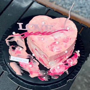 ท็อปเปอร์เค้กอะคริลิครูปหัวใจสองชั้น ตกแต่งด้วยน้ำผึ้งและสีหวาน สำหรับวันวาเลนไทน์ งานแต่งงาน และงานปาร์ตี้ - Product Image 3