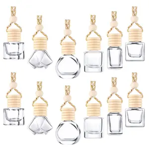 Car Hanging Diffuser Bottle Pendant Essential Diffuser Oil Fragrance Aromatherapy Empty Bottle
