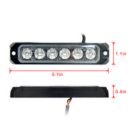 Luces estroboscópicas de emergencia para camión, luces de advertencia intermitentes para vehículos de seguridad de construcción, para tablero, visera de cubierta, rejilla estroboscópica,